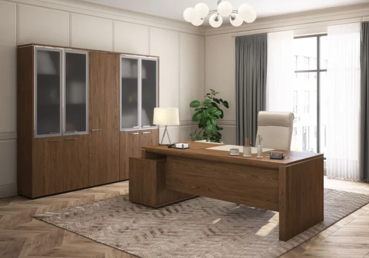Кабинет руководителя VELAR набор №1 Дуб табачный_0