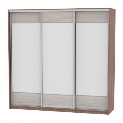 Шкаф-купе B-230х235х60-3(ЯШТ-ЯШС-D8D8D8)_0