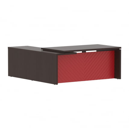 Стол руководителя правый Torr LUX TLCT 1820 R Венге Магия Красный_0