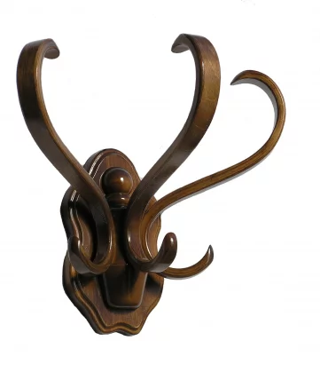 Вешалка настенная В 3Н Средне-коричневый_0