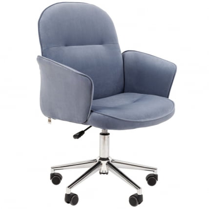 Офисное кресло CHAIRMAN HOME 130 велюр Голубой_0