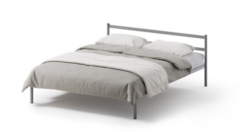 Кровать Метта 1200x2000 Серая_0