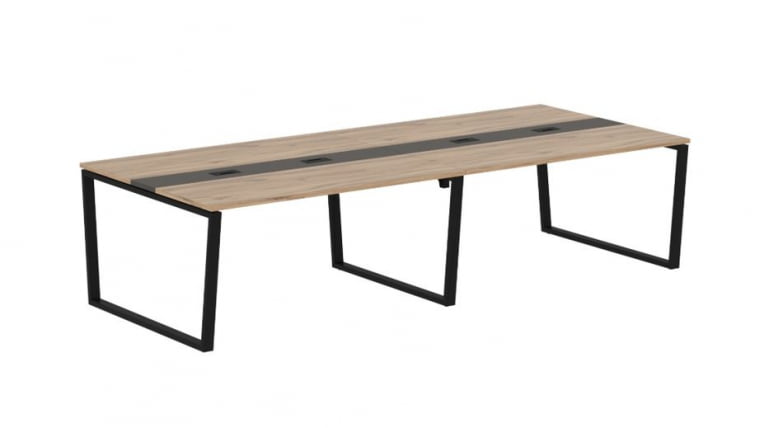 Стол переговорный EDIS EVCT 3114 Дуб Денвер светлый Мокко Черный_0