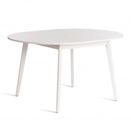 Стол обеденный SVELTO ЛДСП, опора-массив березы, 105 х 105 (140) х 74.5 см, Белый /белый_7