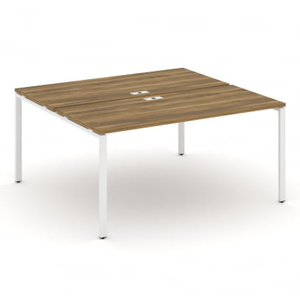 Рабочая станция двухсторонняя на 2 места CONCEPT CN.DRS-004 Сандал Янтарный Белый_0