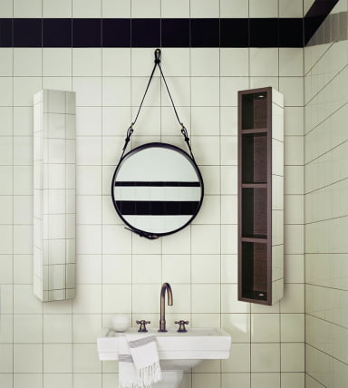 Поворотный зеркальный шкаф Хоп Шелф Венге_0