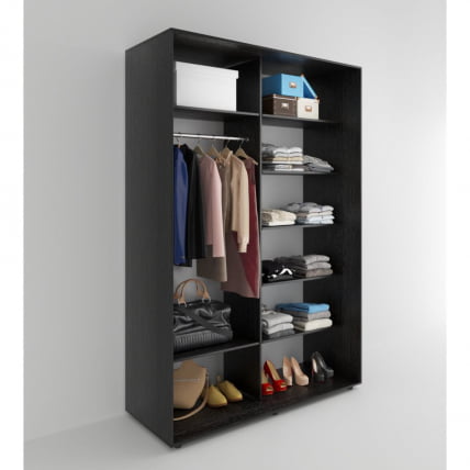 Шкаф-купе 2-х дверный Акцент-Вера ДР 1400х600 Венге_1