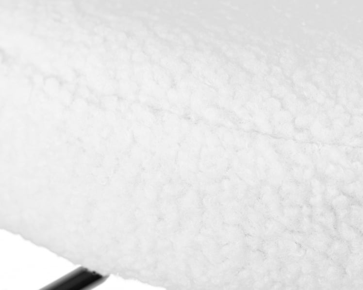 Табурет барный DOBRIN TEDDY BLACK (белый букле (13))_1