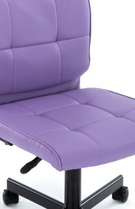 Кресло для персонала Everprof EP-300 Экокожа Сиреневый_4