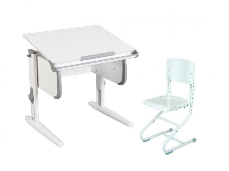 Стол универсальный трансформируемый Parta 1/75 + Stul Белый Серый_0