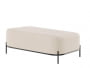 Диван двухместный без спинки Джайв JVE-4 Velvet lux 58/Металл Черный 1250*720*480_3694251