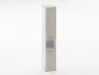Шкаф 5 узкий закрытый, с нишей Deka 10.23.15Л Дуб Сантана светлый/Белый_91974