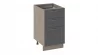 Шкаф напольный с 3-мя ящиками Одри Н3Я_72-45_3Я Дуб Сонома трюфель/Серый шелк_148830