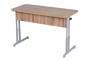 Парта двухместная эргономическая (рост 3-7) Ясень Шимо светлыйу/Металл_3682449
