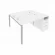 Рабочая станция с опорной тумбой Metal System Б.РС-СТП-2.2 Белый/Серый_239649