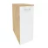 Тумба высокая выдвижная приставная / опорная ONIX O.VTPO-8 Тиквуд Светлый/Белый_253357