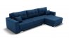 Диван Талисман-3 угол левый/правый (ЗР) Цвет фасада: Синий; Тип: Левый/правый; Материал фасада: Металл/Велюр_891146
