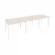 Стол переговорный (3 столешницы) ONIX O.MP-PRG-3.1 Денвер Светлый/Белый_241155