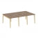 Рабочая станция Оникс Вуд OW.D.RS-6.0.7 Дуб Аризона/Дуб Светлый/Металл Белый 2340*1475*750_3828639