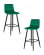 Стул барный DOBRIN NICOLE (черные матовые ножки, зелёный велюр (108-64)) 2 шт_3636900