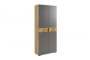 Шкаф двухдверный Бери MPR-024 Дуб крафт золотой/графит_415435