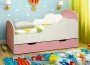 Кровать детская ОБЛАКА №1 800*1600 Белый/Оранжевый_201521