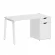 Стол письменный HOME OFFICE VR.SP-3-138.1.A Белый Бриллиант/Белый металл_229575