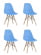 Стул Eames Style DSW голубой 4 шт. комплект (разборный каркас)_2542196