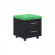 Тумба Мобильная XMC-2D Легно Темный/Зеленый_148195