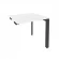 Стол-приставка на П-образном м/к к опорным элементам ONIX O.MP-SPR-0.7 Белый Бриллиант/Антрацит_240872