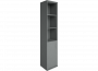 Шкаф высокий узкий левый Riva А.СУ-1.1 Л Серый_236569