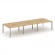 Стайл Проджект Рабочая станция двухсторонняя SN-59P.DRS-082 Тиквуд Светлый/Металл Серый/Серебро Загл _3863730