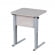 Парта одноместная рост 3-7 эргономичная Серый/Металл Серый_3682556