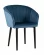 Стул с подлокотниками Нейтон велюр Пыльно-синий_227231