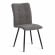 Стул обеденный Bari флок , 46х55х89, серый/черный, 29_2129113
