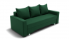 Диван Квадро-3 ППУ (ЗР) Цвет фасада: Зеленый; Тип: Прямой; Материал фасада: Металл/Велюр_852477