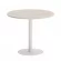 Стол журнальный круглый HOME OFFICE VR.SP-5-90.1 Денвер Светлый/Белый металл_230199