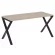 Стол рабочий LOFT VR.L-SRX-4.7 Металл черный Дуб Аттик_226888