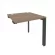 Стол-приставка на П-образном м/к к опорным элементам ONIX O.MP-SPR-0.8 Дуб Аризона/Антрацит_240910