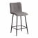Полубарный стул Bari/Бари велюр, серый, 29, 42х55х99 см_2898490