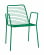 Стул Дели с подлокотниками металл Зеленый_1466335