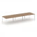 Стайл Проджект Стол переговорный SN-59P.SPRG-052.3 Дуб Табак/Металл Белый 3540*1180*750 _3862007
