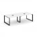 Стайл Проджект Стол переговорный SN-59O.SPRG-044 Белый/Металл Черный 3160*1180*750 _3815615