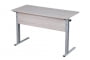 Парта двухместная (рост 6) с прямыми углами Дуб Вотан/Металл Серый_3682545