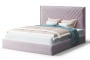 Кровать МИРА 2000*1800мм (без опор), велюр NEO 15 (лиловый), (б/основания, б/матраса)_885571