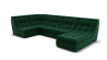 Диван Монако-4 (ЗР) Цвет фасада: Зеленый; Тип: Универсальный; Материал фасада: Металл/Велюр_871205