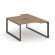 Стайл Проджект Рабочая станция эргономичная SN-59O.DRPA-002 Дуб Табак/Металл Антрацит/Черный Заглушк _3812587