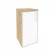 Шкаф низкий узкий левый ONIX O.SU-3.2R(L) white Тиквуд Светлый_255592