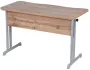 Парта двухместная эргономичный (рост 6) Серый/Металл Серый_3682466