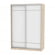 Шкаф-купе B-230х160х60-2(ДСС-Белый-D7D7)_355787